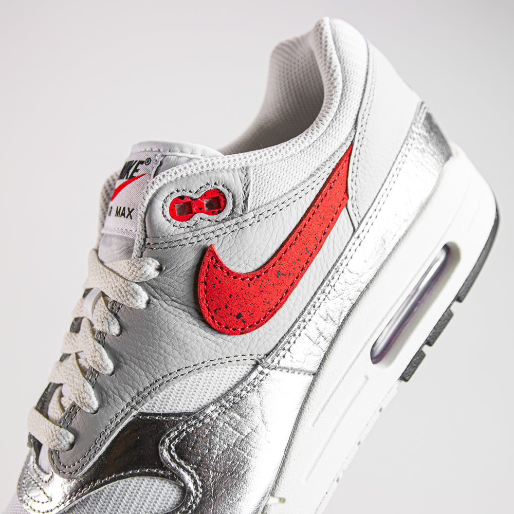 Air Max 1 PRM (White/Chile Red)
