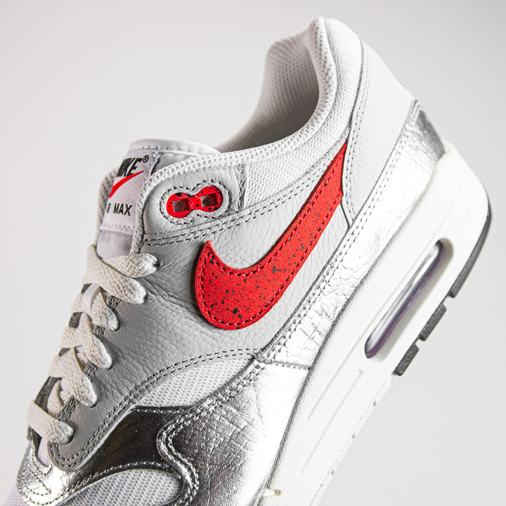 Air Max 1 PRM (White/Chile Red)