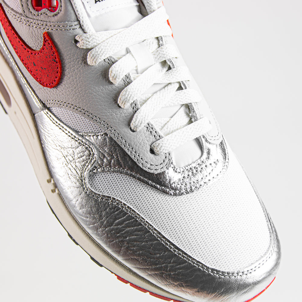 Air Max 1 PRM (White/Chile Red)