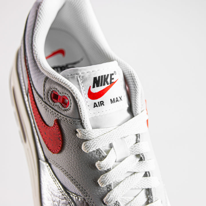 Air Max 1 PRM (White/Chile Red)