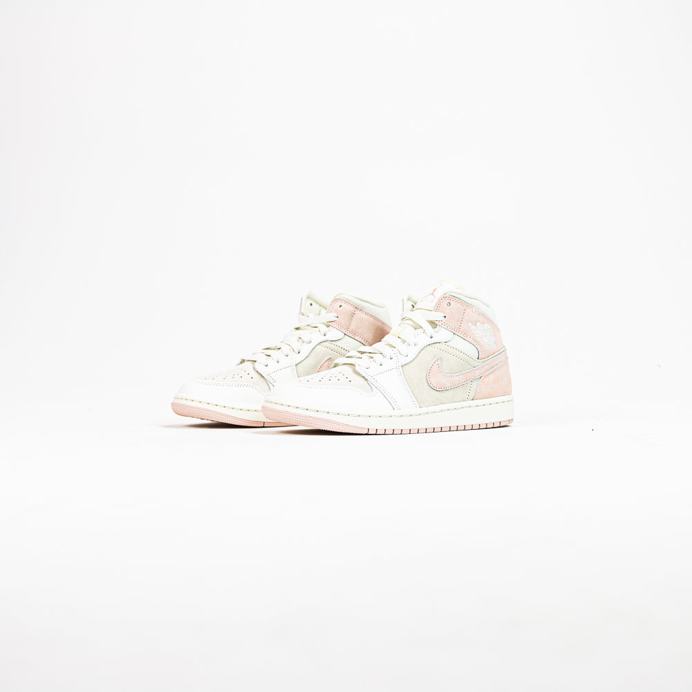 Wmns Air Jordan 1 Mid SE (Coconut Milk/Legend Pink-Sail) – Corporate