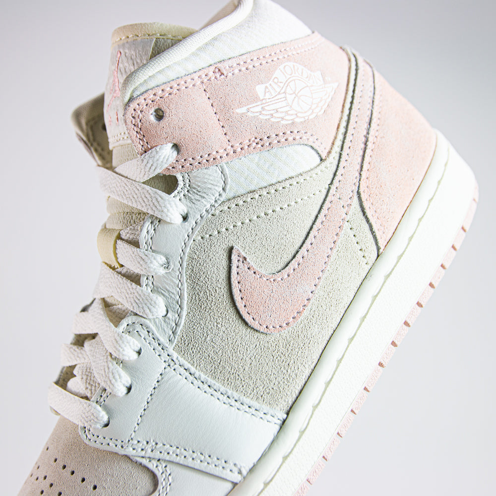 Wmns Air Jordan 1 Mid SE Coconut Milk Legend Pink Sail