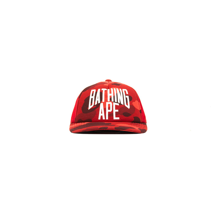 Color Camo NYC Logo Mesh Cap (Red)