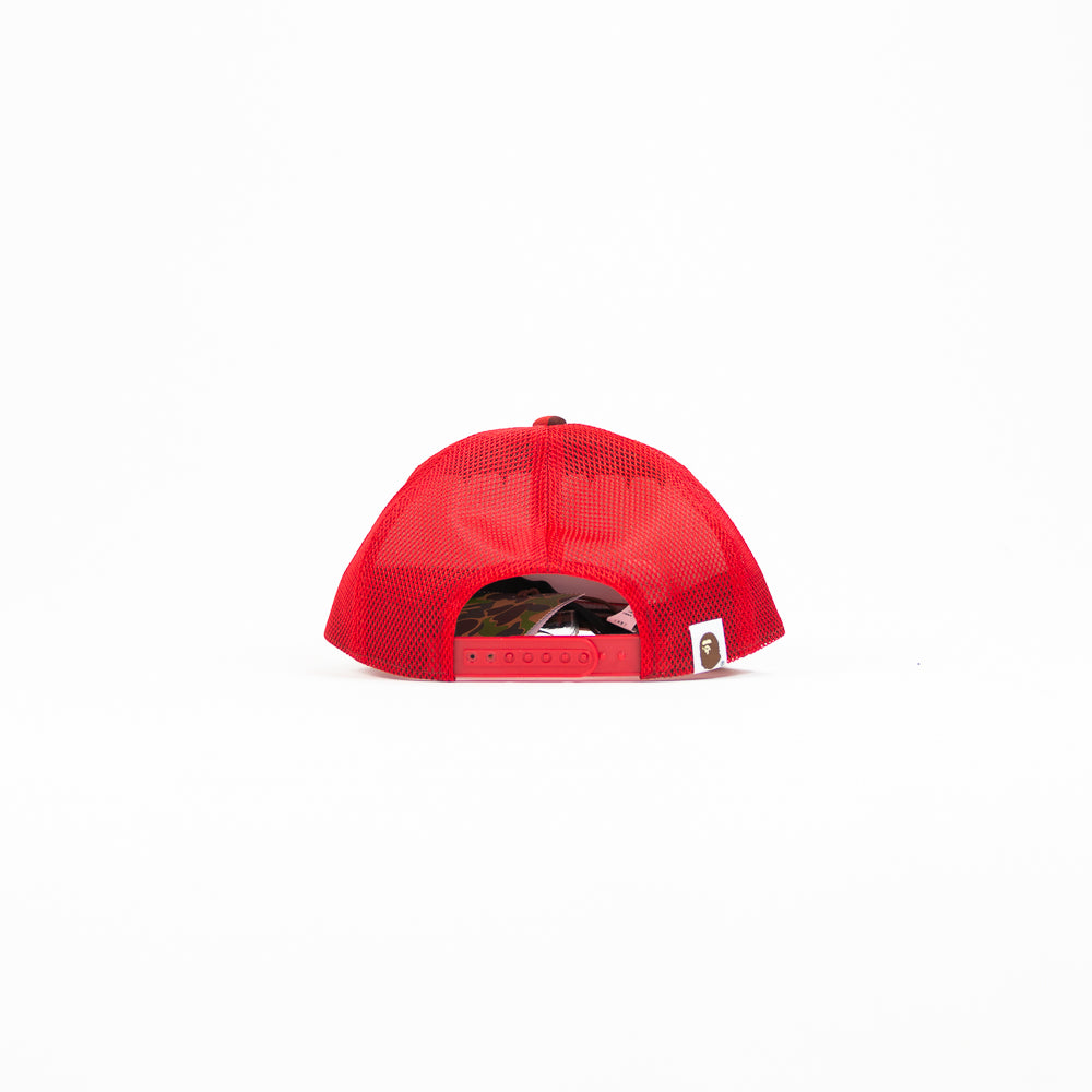 Color Camo NYC Logo Mesh Cap (Red)