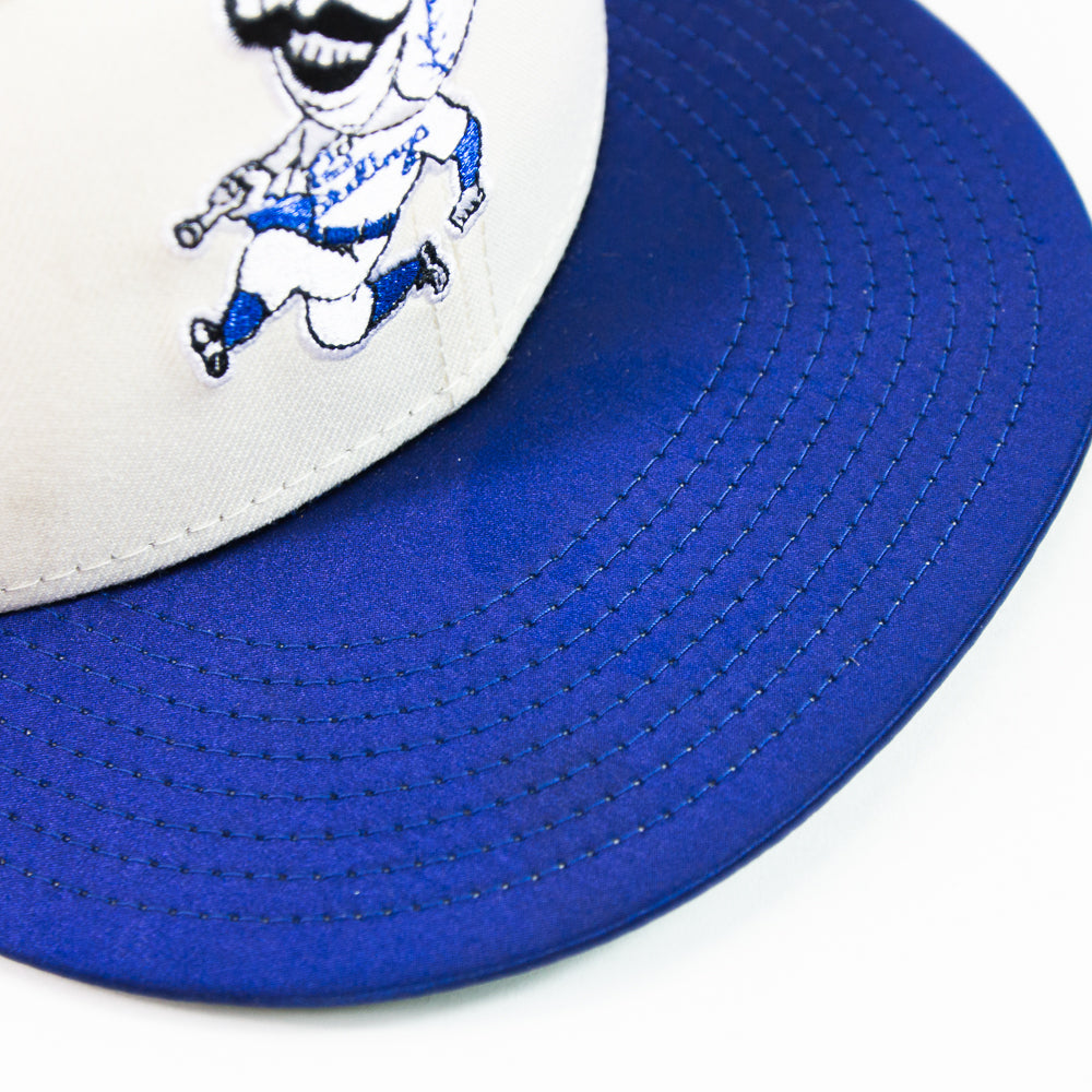 Cincinnati Reds 150th Anniversary Fitted Cap (Chrome/ Dark Royal)