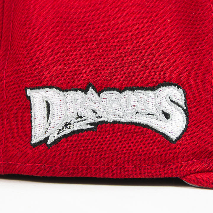 Dayton Dragons Fitted Cap (Fire Red/ Metallic Silver)