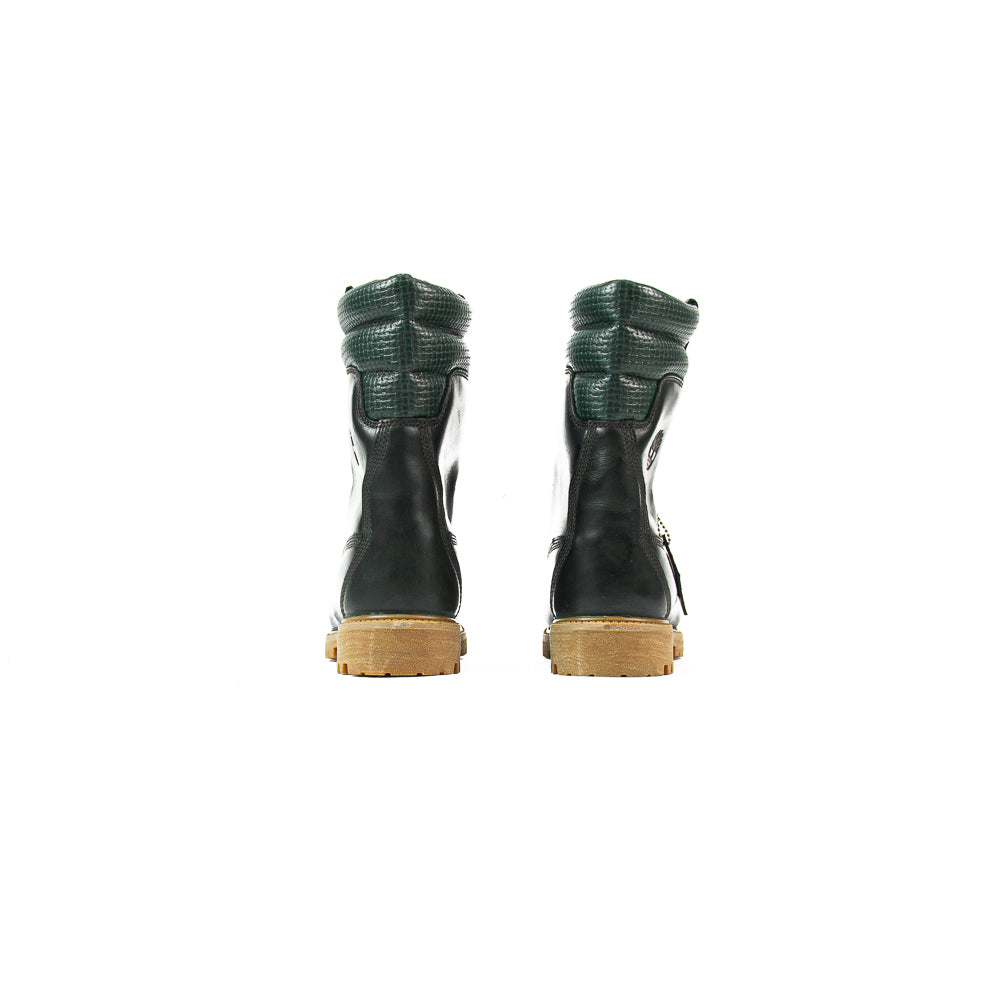 Premium Tall Lace Waterproof Boot (Dark Green)