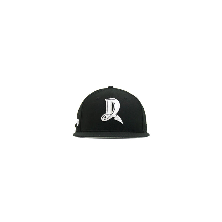 Dayton Dragons Fitted Cap (Black/ Metallic Silver)