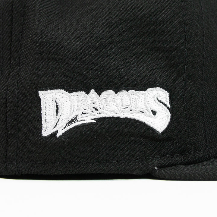 Dayton Dragons Fitted Cap (Black/ Metallic Silver)