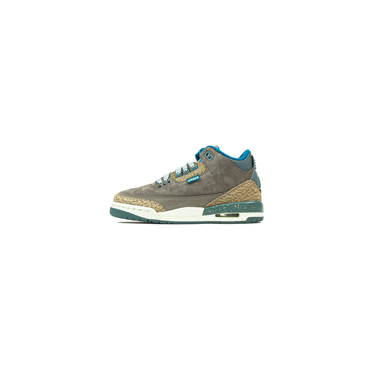 Air Jordan 3 Retro (GS) (Olive Grey/Green Abyss-Khaki)