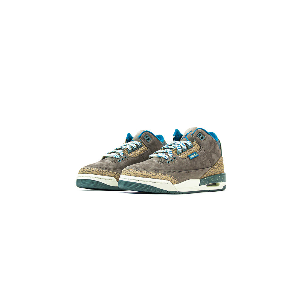 Air Jordan 3 Retro (GS) (Olive Grey/Green Abyss-Khaki)