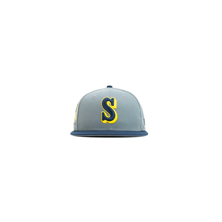 Seattle Mariners KGJ #24 Fitted Cap (Storm Grey/Oceanside)