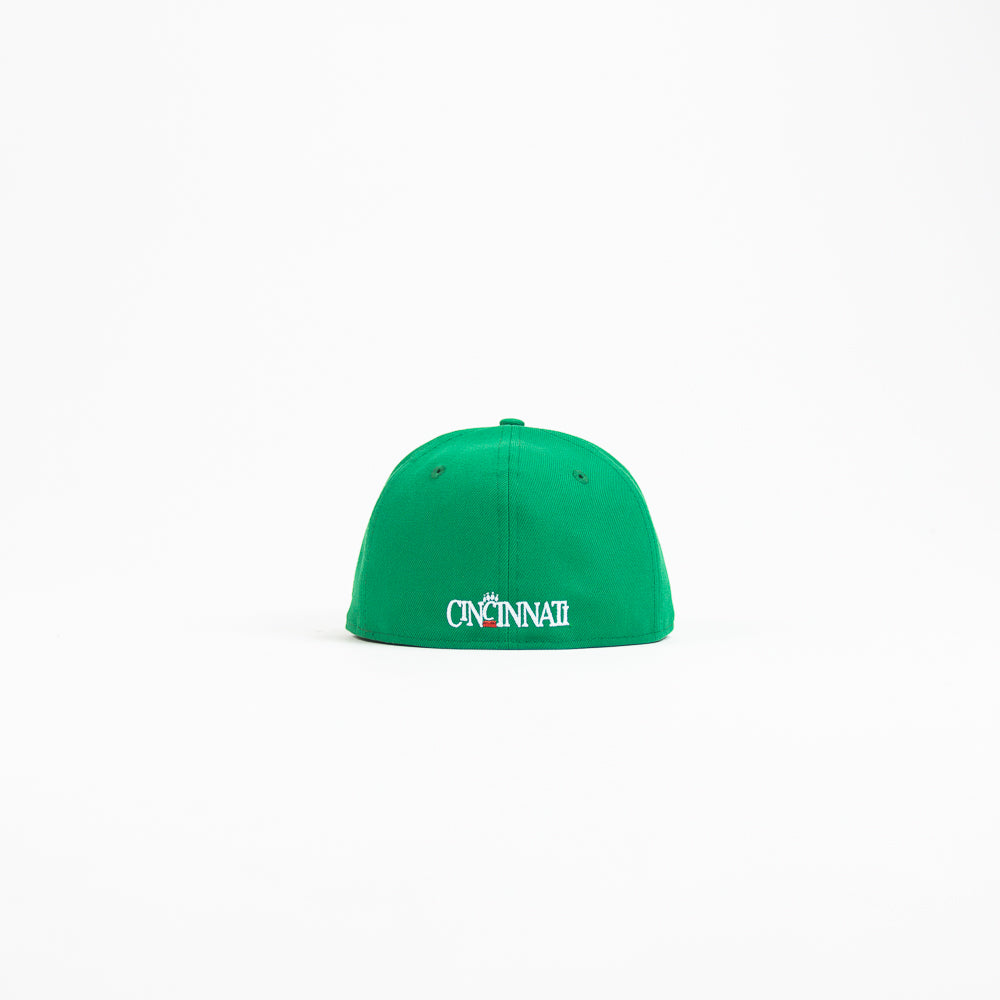 Cincinnati Bearcats Vault Fitted Cap (Botanical Green)