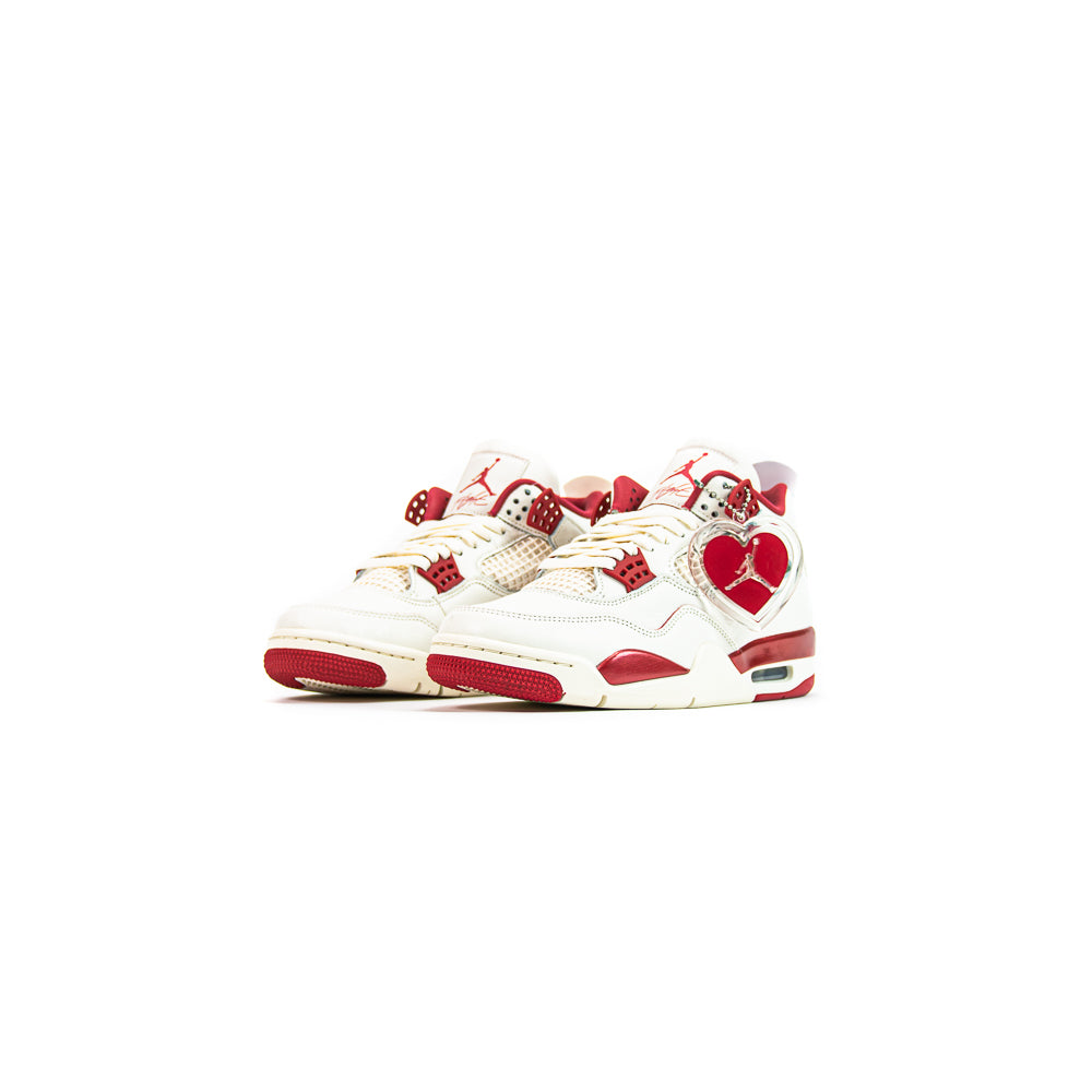 Wmns Air Jordan 4 Retro (Pale Ivory/Sierra Red)
