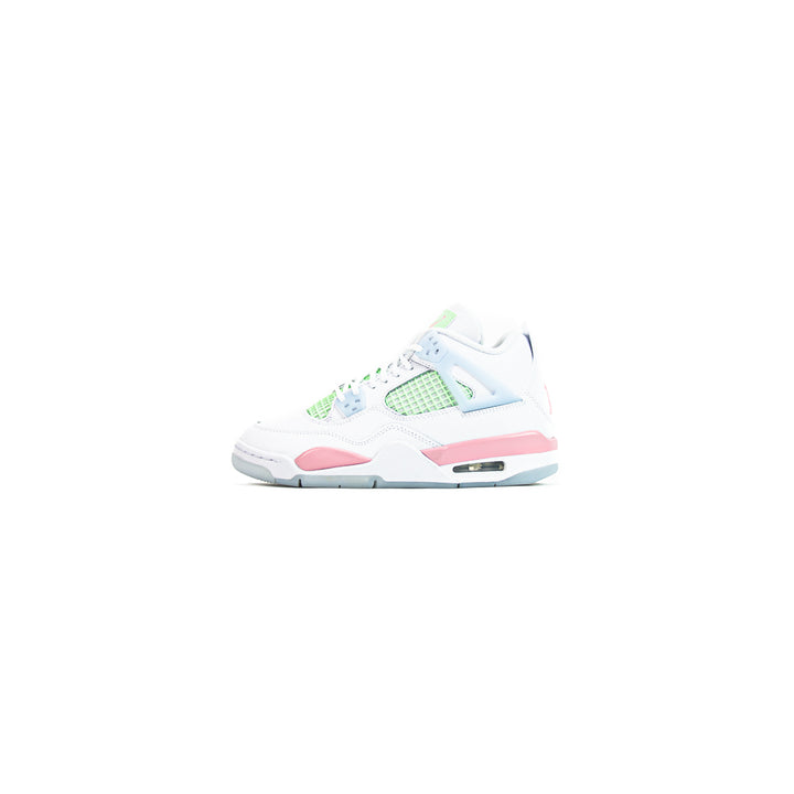 Jordan 4 Retro GS (White/Med Soft Pink/Half Blue)