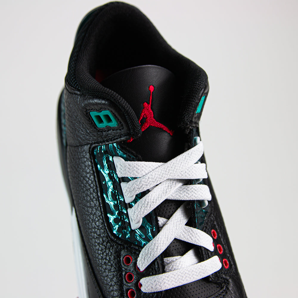 Jordan 3 Retro (PS) (Black/Siren Red-Hyper Jade)