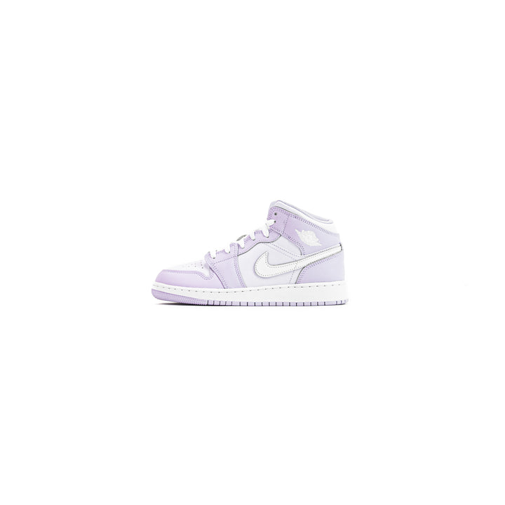 Air Jordan 1 Mid (GS) (Violet Mist/White-Barley Grape)