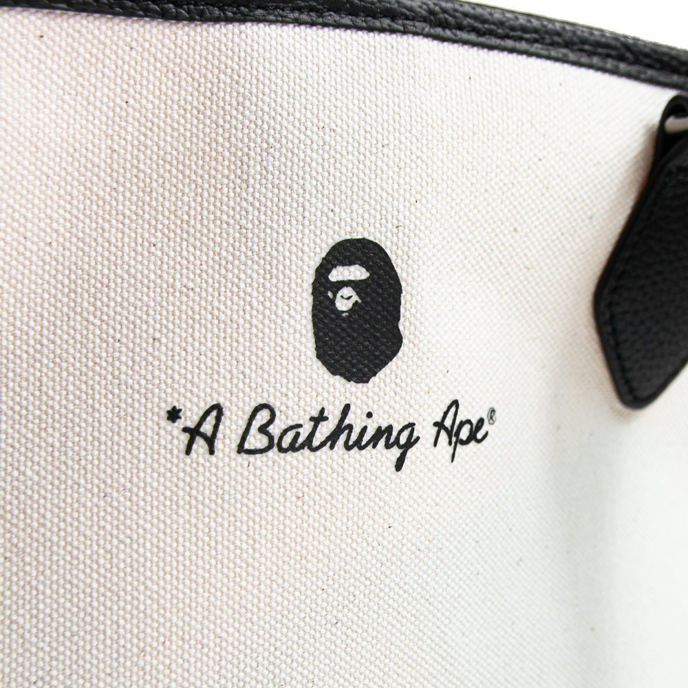 A Bathing Ape Canvas Tote Bag (Ivory)
