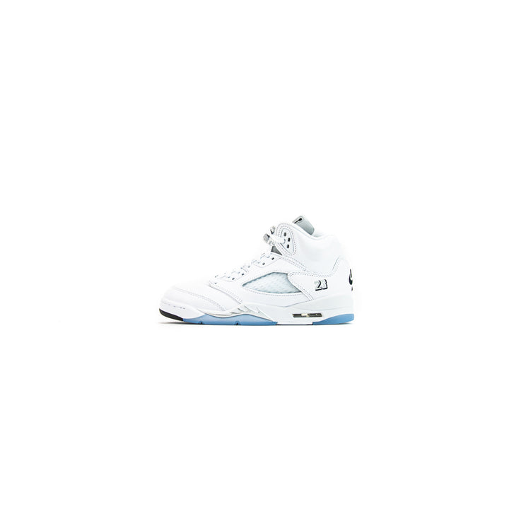 Air Jordan 5 Retro OG GS (White/Black/Metallic Silver)