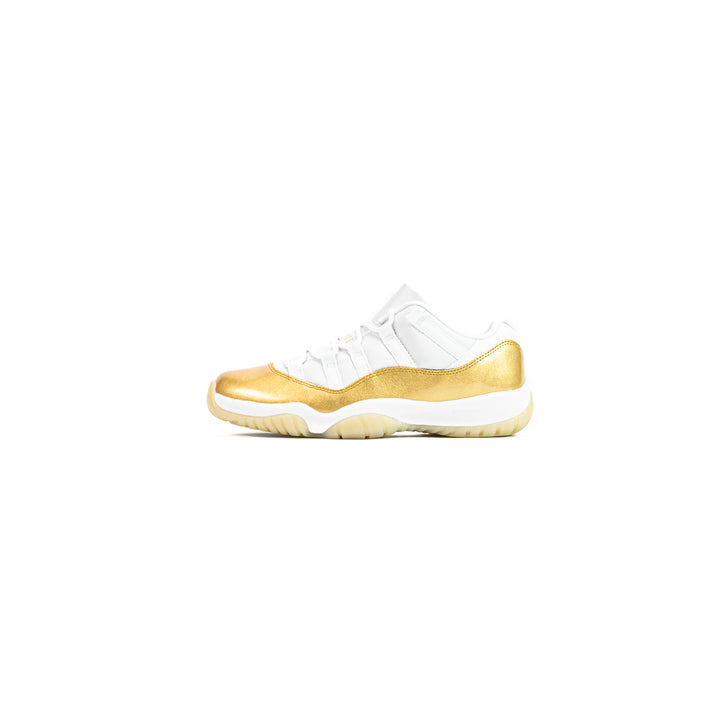 Wmns Air Jordan 11 Retro Low (White/Metallic Gold-Team Gold)