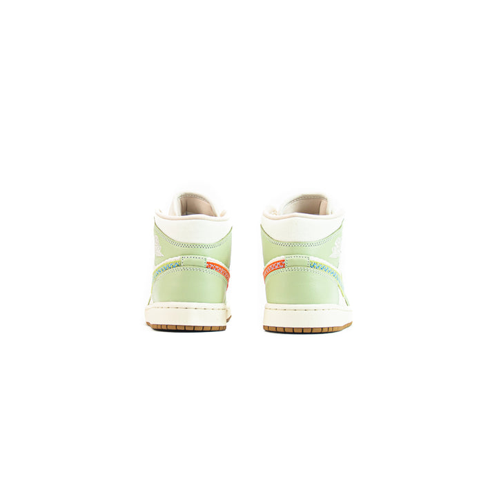 Wmns Air Jordan 1 Mid SE (Olive Aura/Pearl White-Lawn)