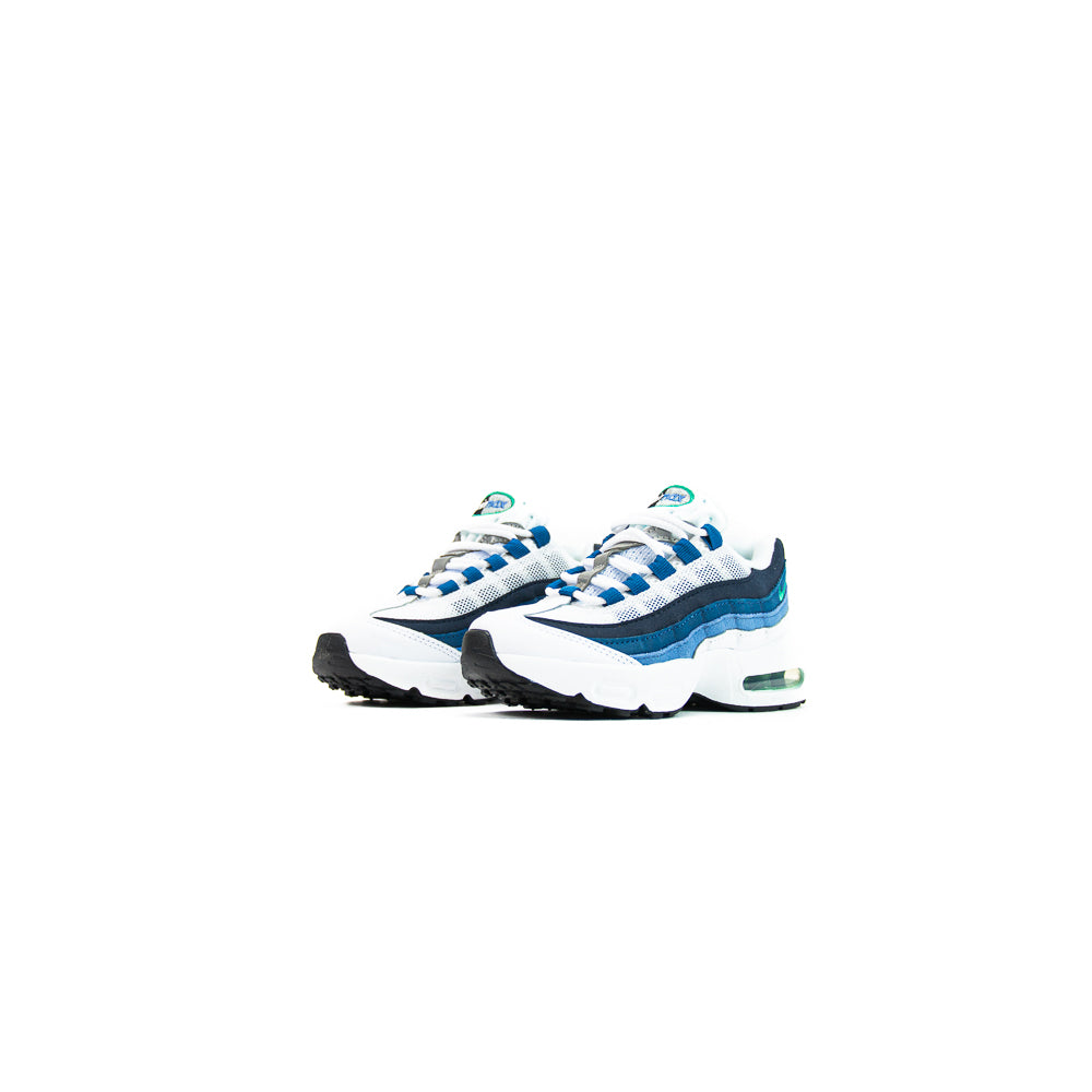 Air Max 95 PRM (PS) (White/Emerald Green/Lake Blue)