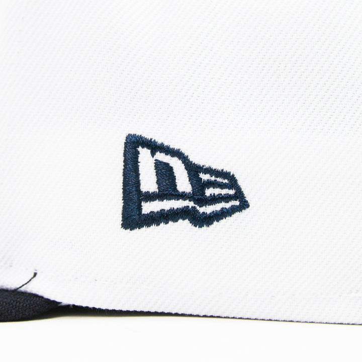 Dayton Dragons Midwest League Fitted Cap (White/ Navy/ Red)