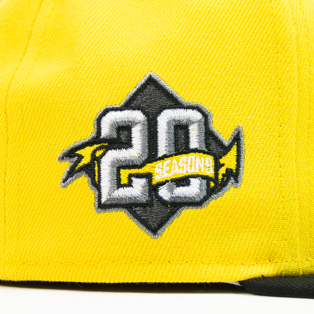 Dayton Dragons 20th Anniversary Fitted Cap (Official Yellow/ Black)