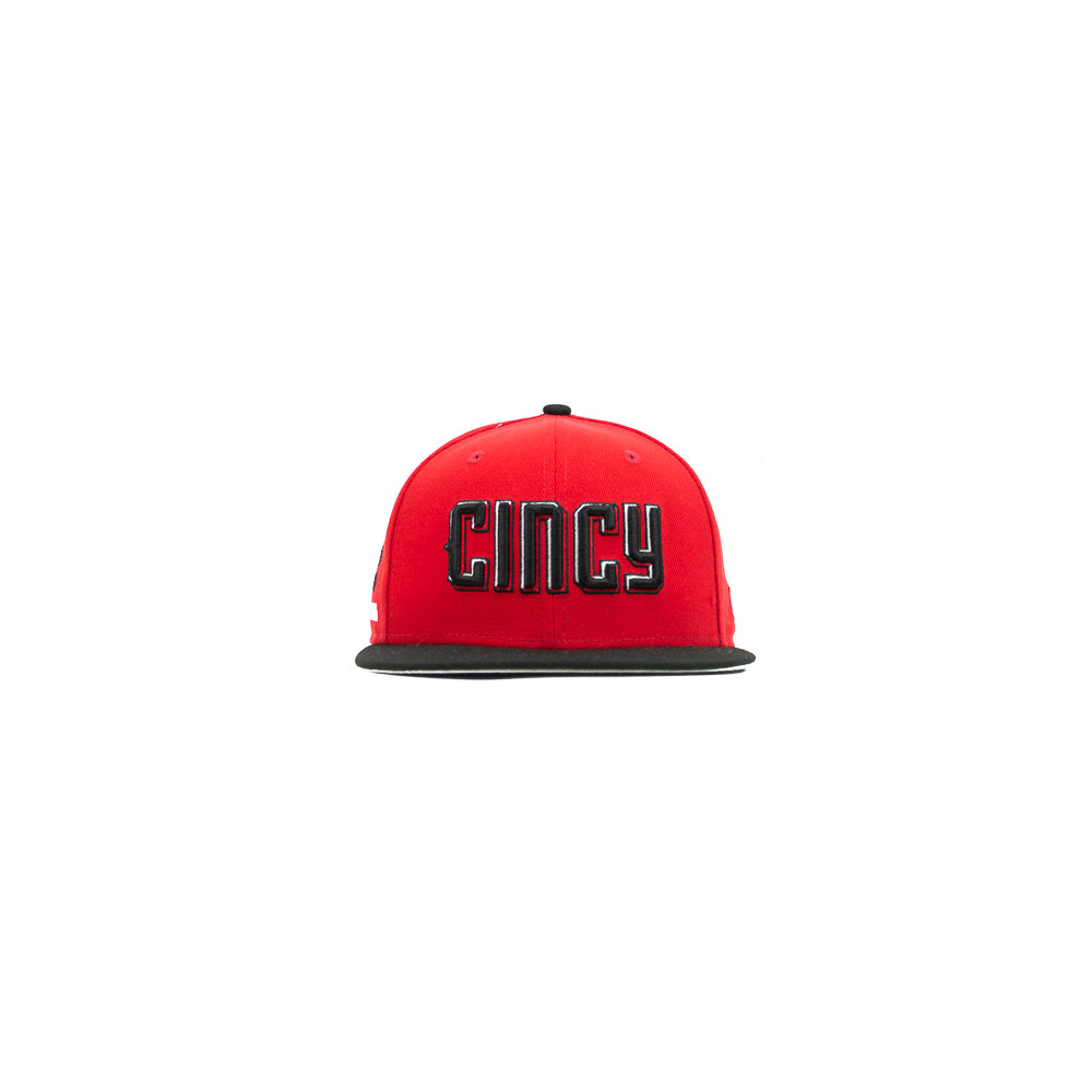 Cincinnati Reds City Connect Fitted Cap (Red/Black)