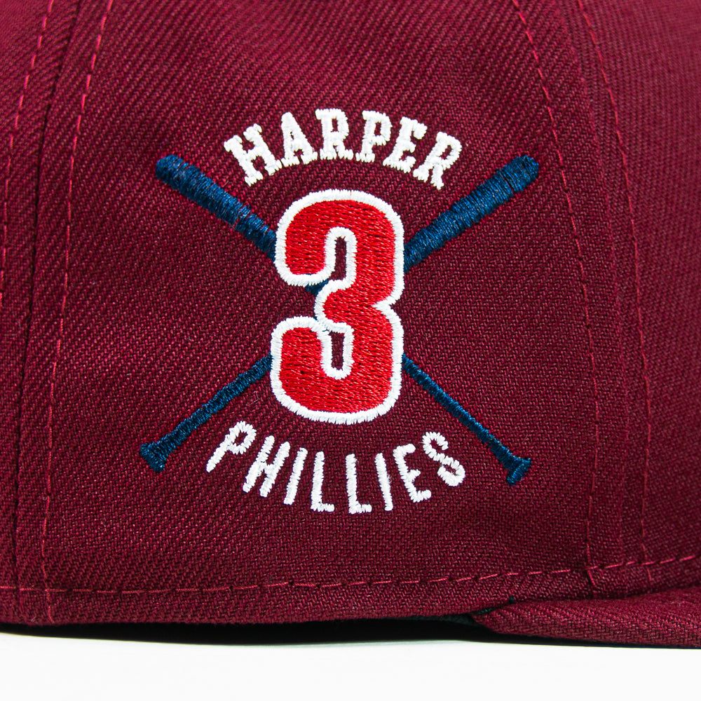 Philadelphia Phillies MVP Bryce Harper Fitted Cap (Cardinal)