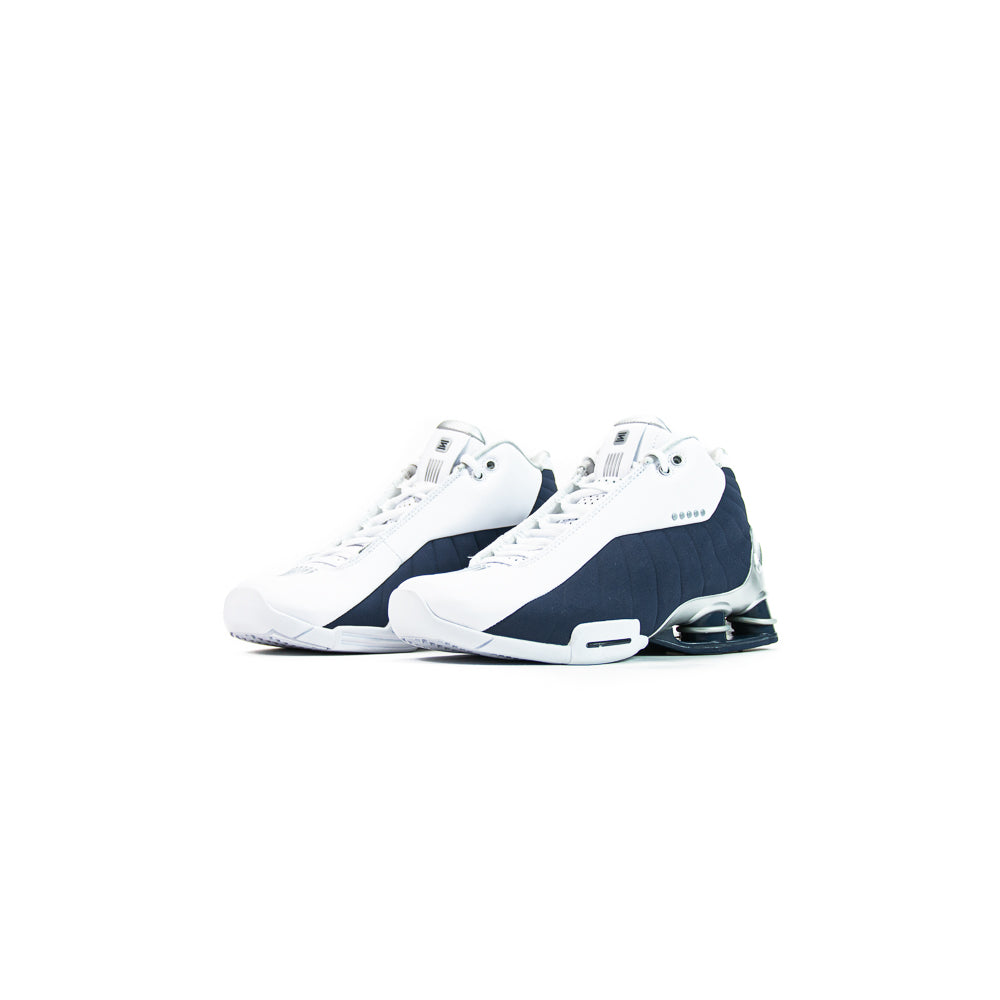 Nike Shox BB4 (White/Midnight Navy-Metallic Silver) – Corporate