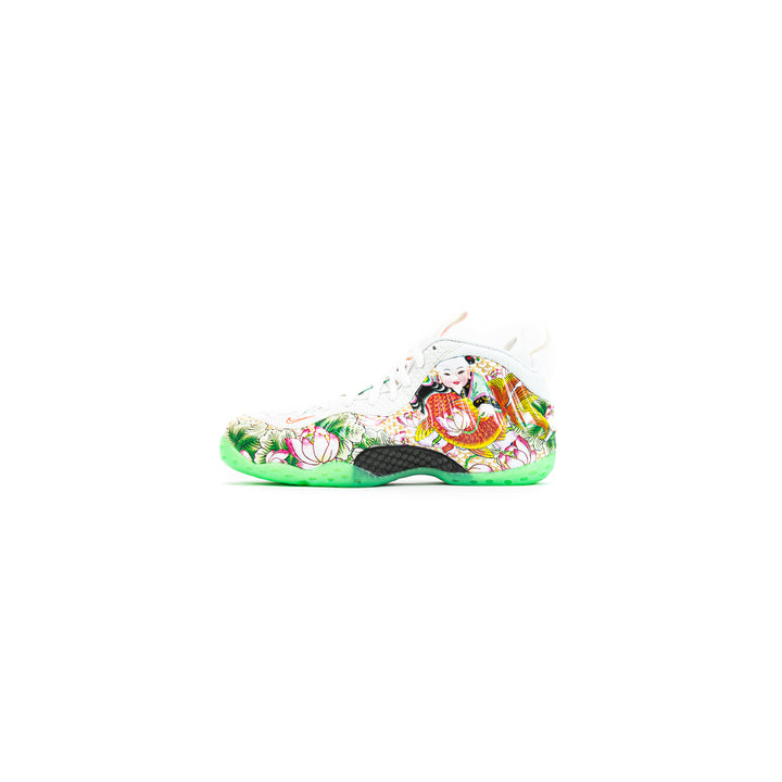 Air Foamposite One (White/Light Poison Green/Black)
