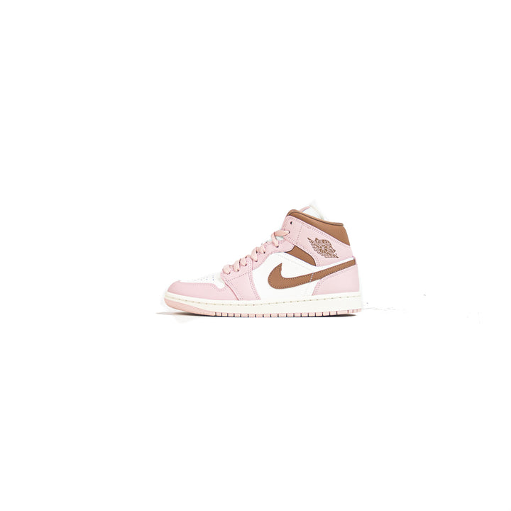 WMNS Air Jordan 1 Mid (Pink Oxford/Archaeo Brown-Sail)