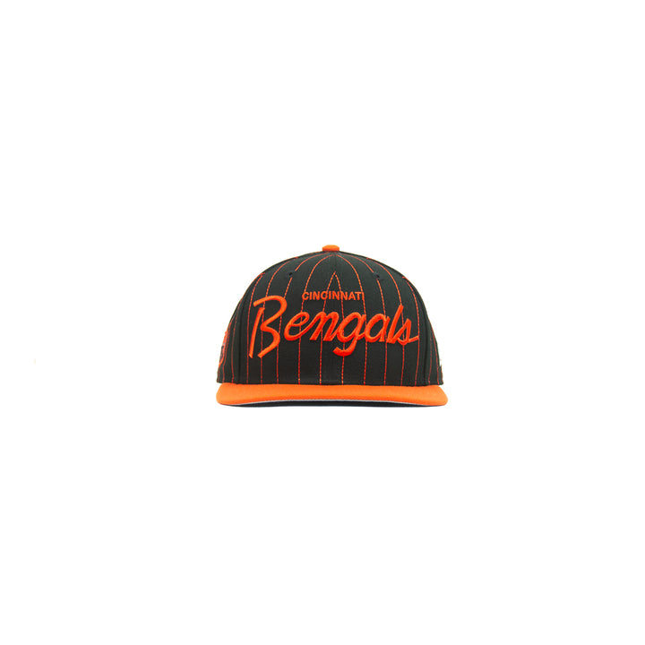 Cincinnati Bengals Script Snapback (Black/Orange)