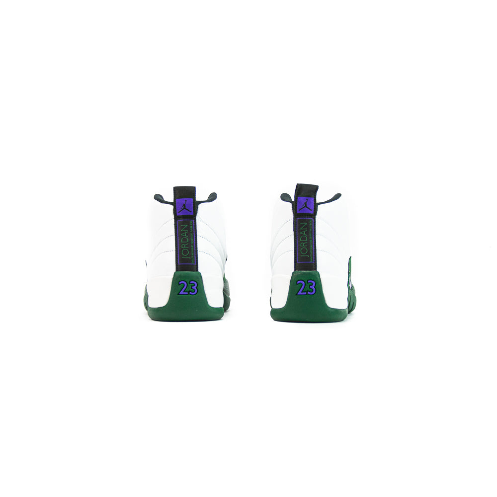 Air Jordan 12 Retro (Summit White/Gorge Green-Fierce Purple)