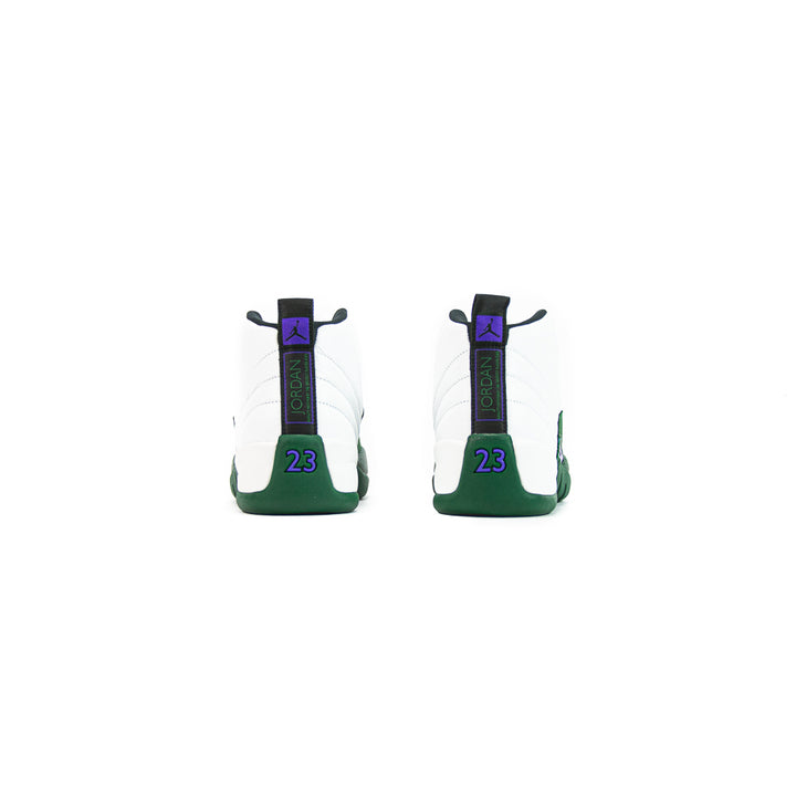 Air Jordan 12 Retro (Summit White/Gorge Green-Fierce Purple)