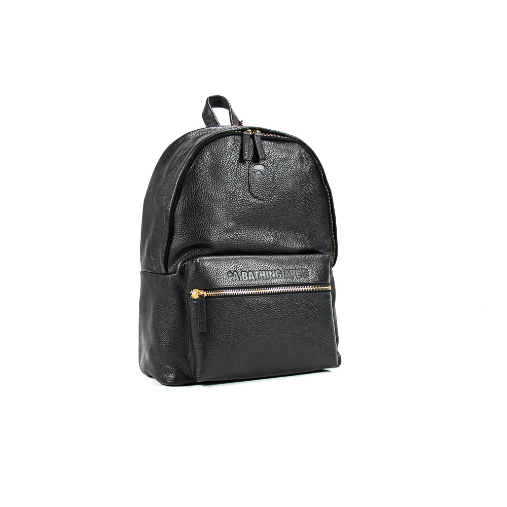 aaape backpack leather A BATHING APE Daypack Kalin's Google Eye Hair A BATHING APE Leather the titan Color:Teal Shiner