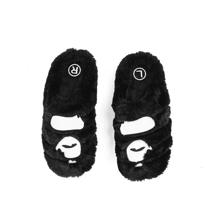 BAPE x Subu Ape Head Puffer Sandals (Black)