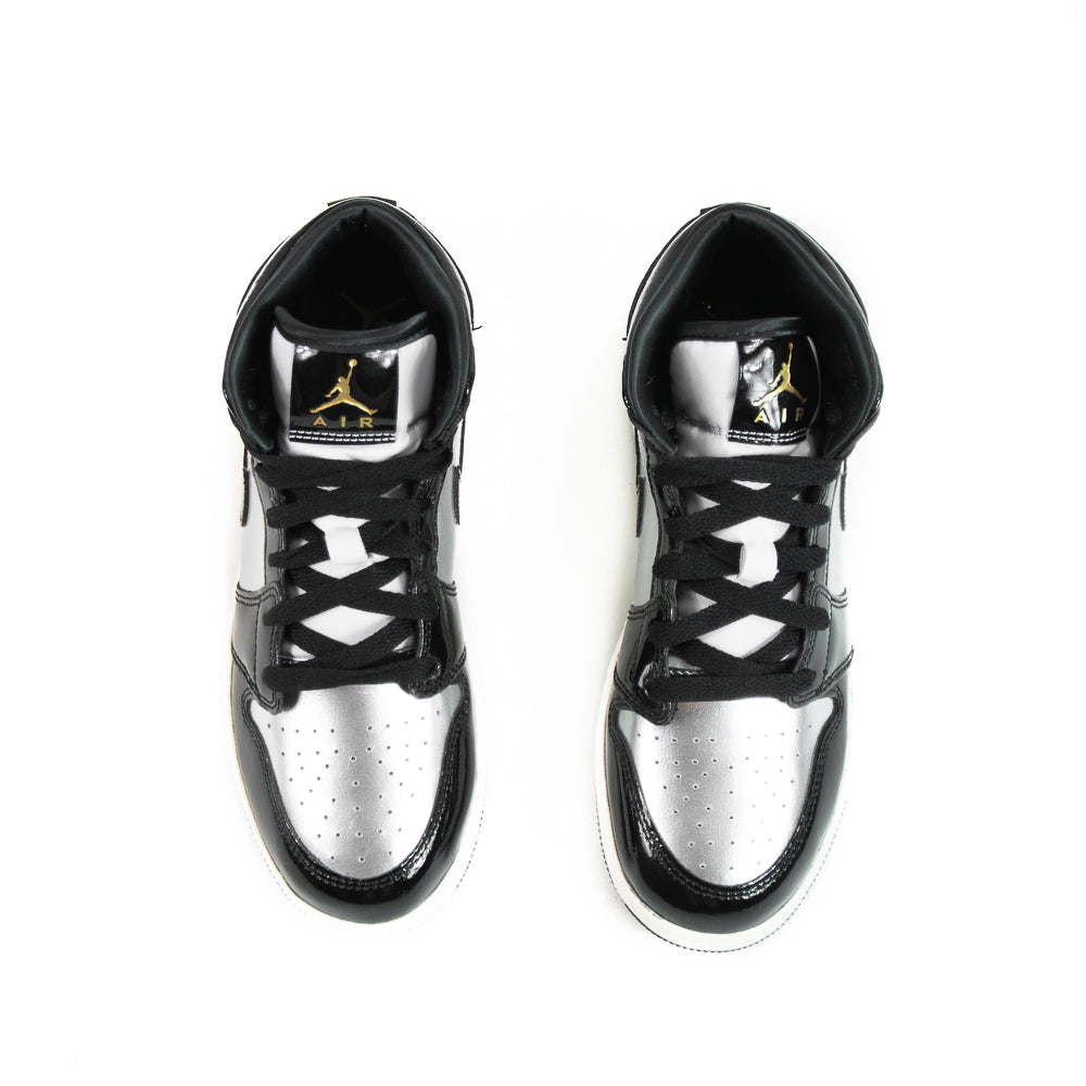 Air Jordan 1 Mid SE (GS) (Black/Metallic Gold)