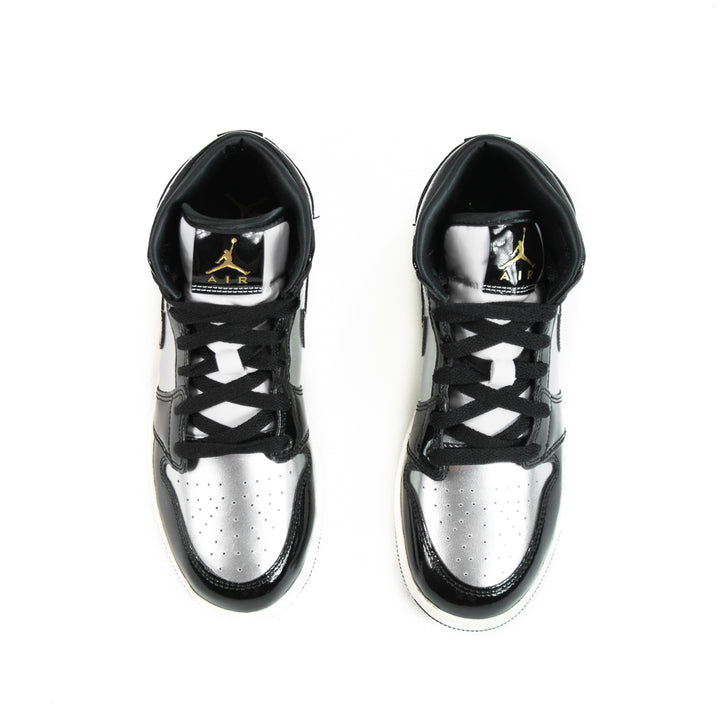 Air Jordan 1 Mid SE (GS) (Black/Metallic Gold)