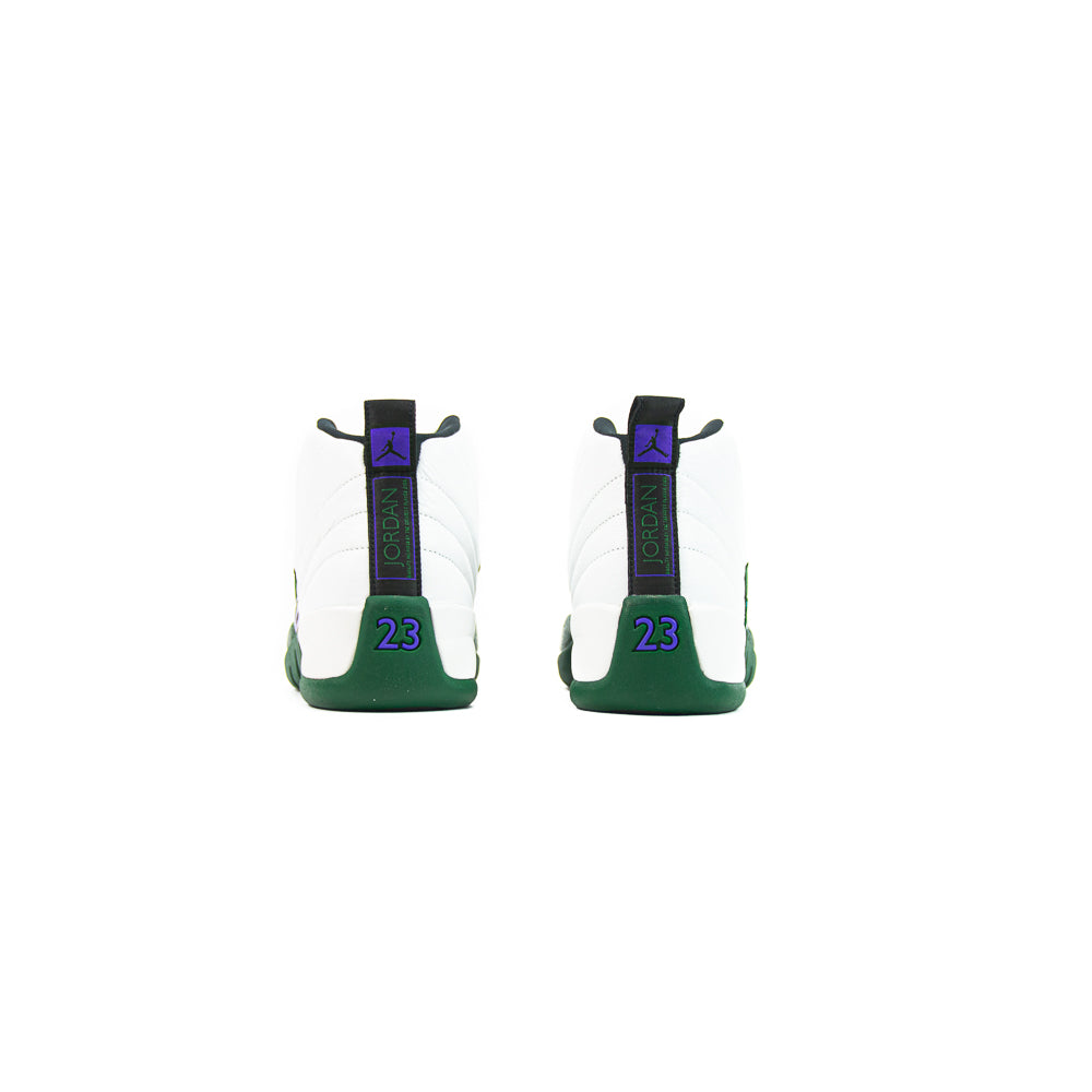 Air Jordan 12 Retro GS (Summit White/Gorge Green-Purple)