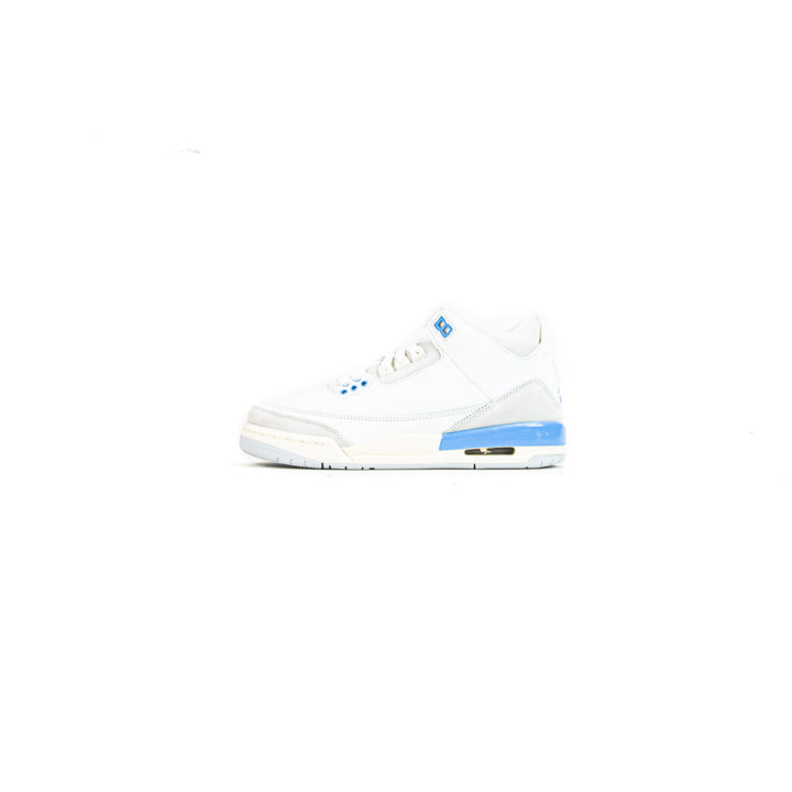 Air Jordan 3 Retro (GS) (Summit White/Hydrogen Blue)