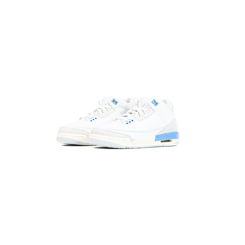 Air Jordan 3 Retro (GS) (Summit White/Hydrogen Blue)