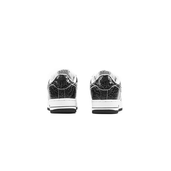 Air Force 1 Low Cracked Leather (Black/Black/White)