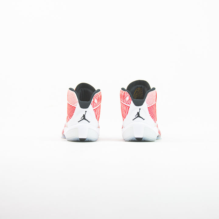 Air Jordan XXXVIII (White/Black-University Red)