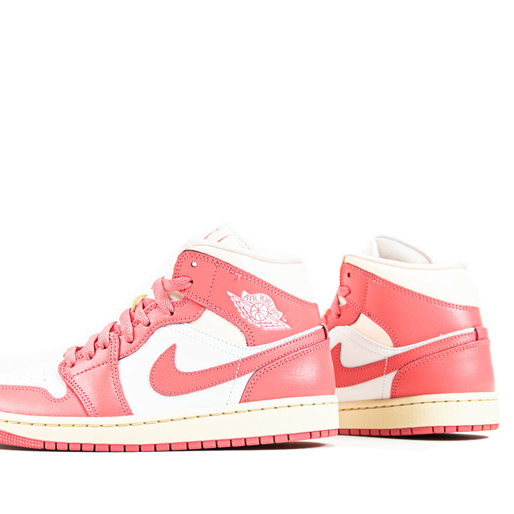 Wmns Air Jordan 1 Mid (Sail/Pink-Guava Ice)