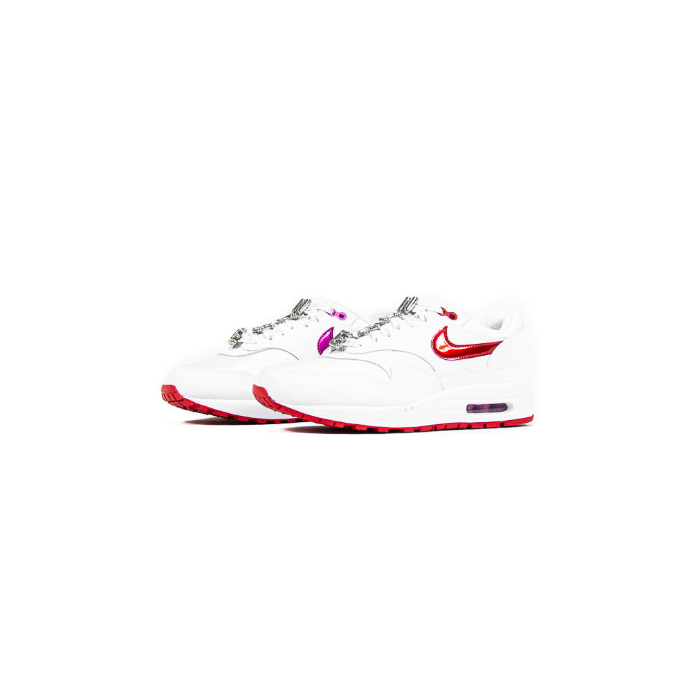 Air Max 1 PRM (White/University Red)