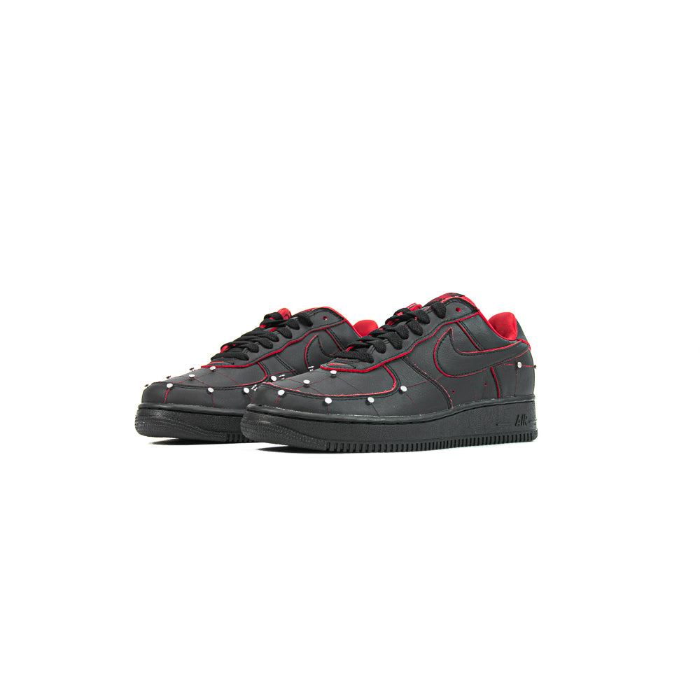 Air Force 1 01 Low (Black/Black-Gym Red)
