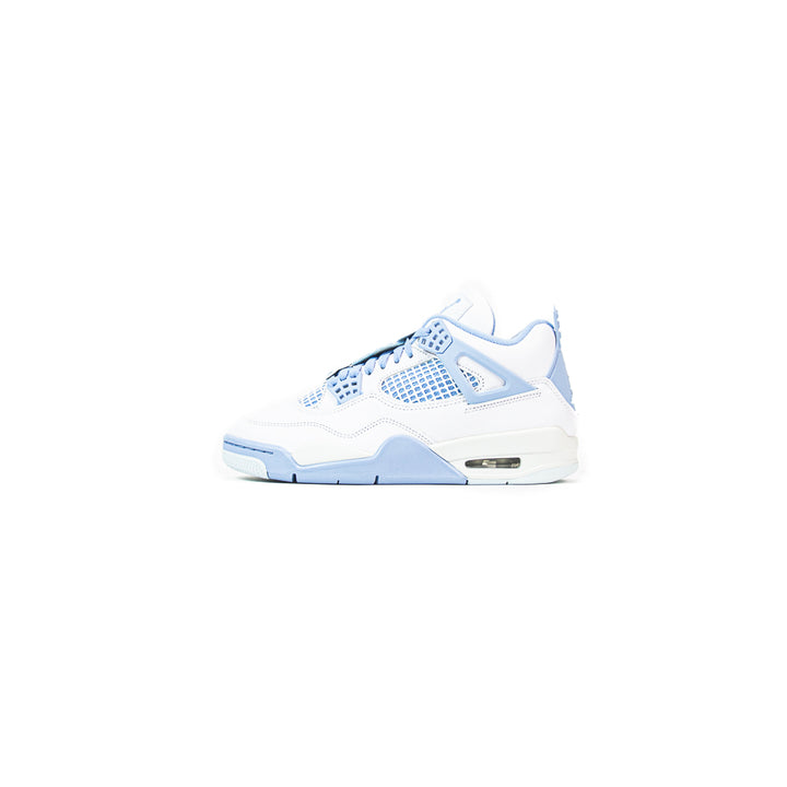 Wmns Air Jordan 4 Retro (White/Aluminum-Blue Tint)
