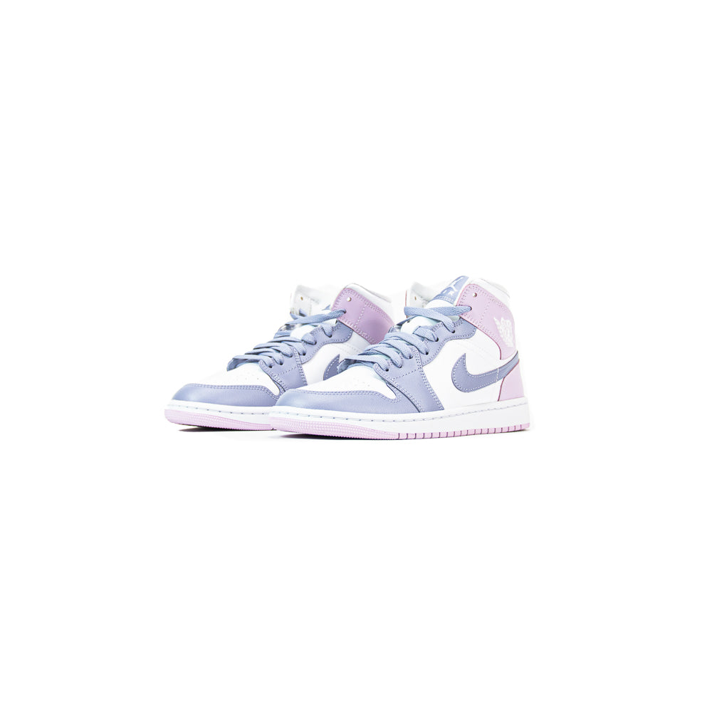 Wmns Air Jordan 1 Mid (Indigo Haze/Doll-White)